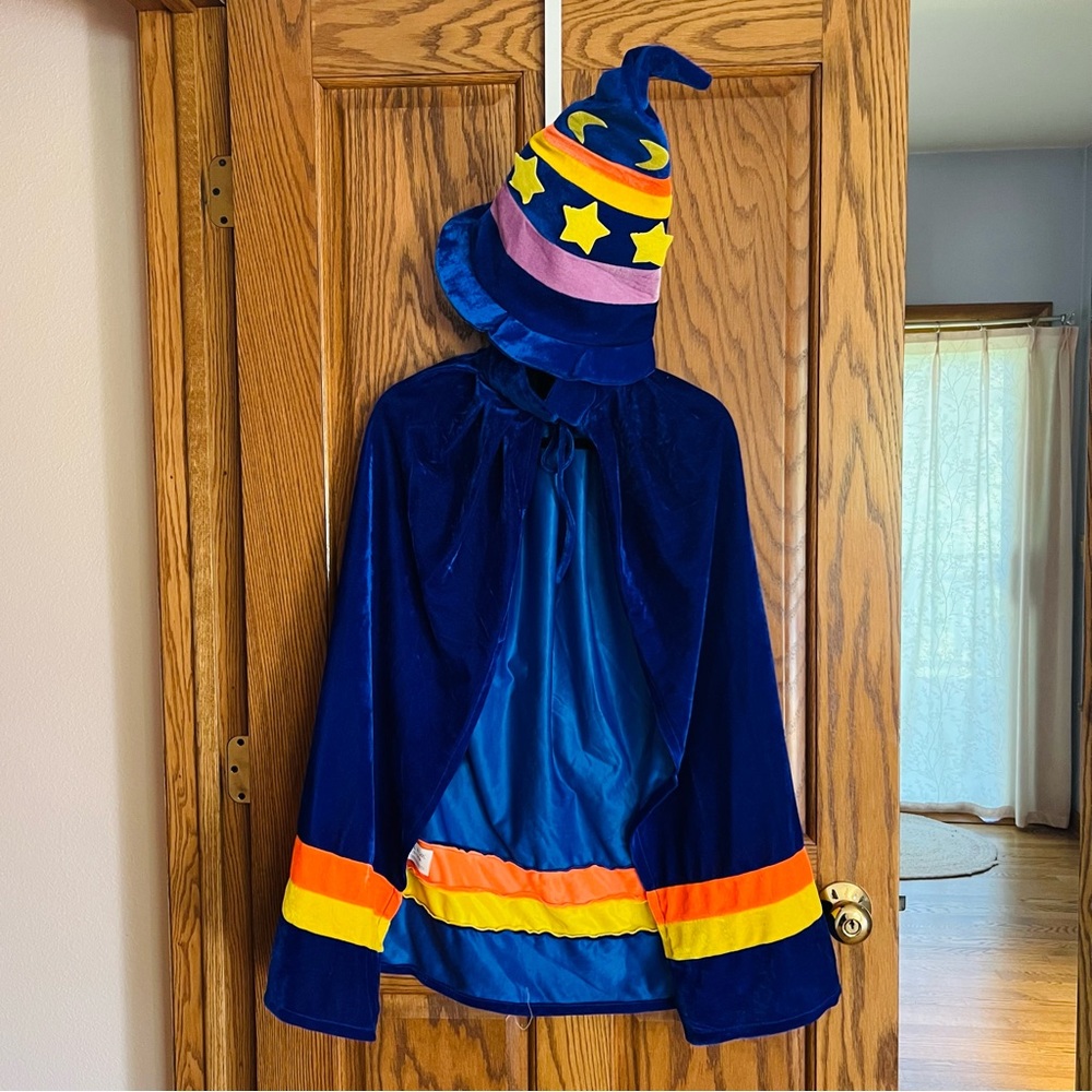 Halloween costume - Witch hat & Velvet Cloak
